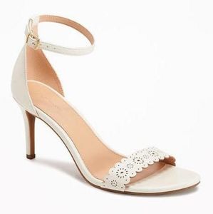 Laser-Cut Strap-Heeled Sandals